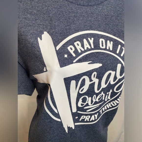 Elle Pray On It, Over It, Through It Short Sleeve Tee - Picture 5 of 9